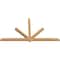 Ekena Millwork Kennewick Timber Gable Bracket, Western Red Cedar, 96"W x 52"H x 3 1/2"D x 3 1/2"F, 13/12 Pitch GBW096X52X0404KEN00SWR - alternate 5